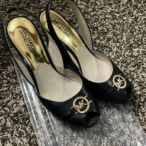 Michael Kors sling backs wedge heels in great condition